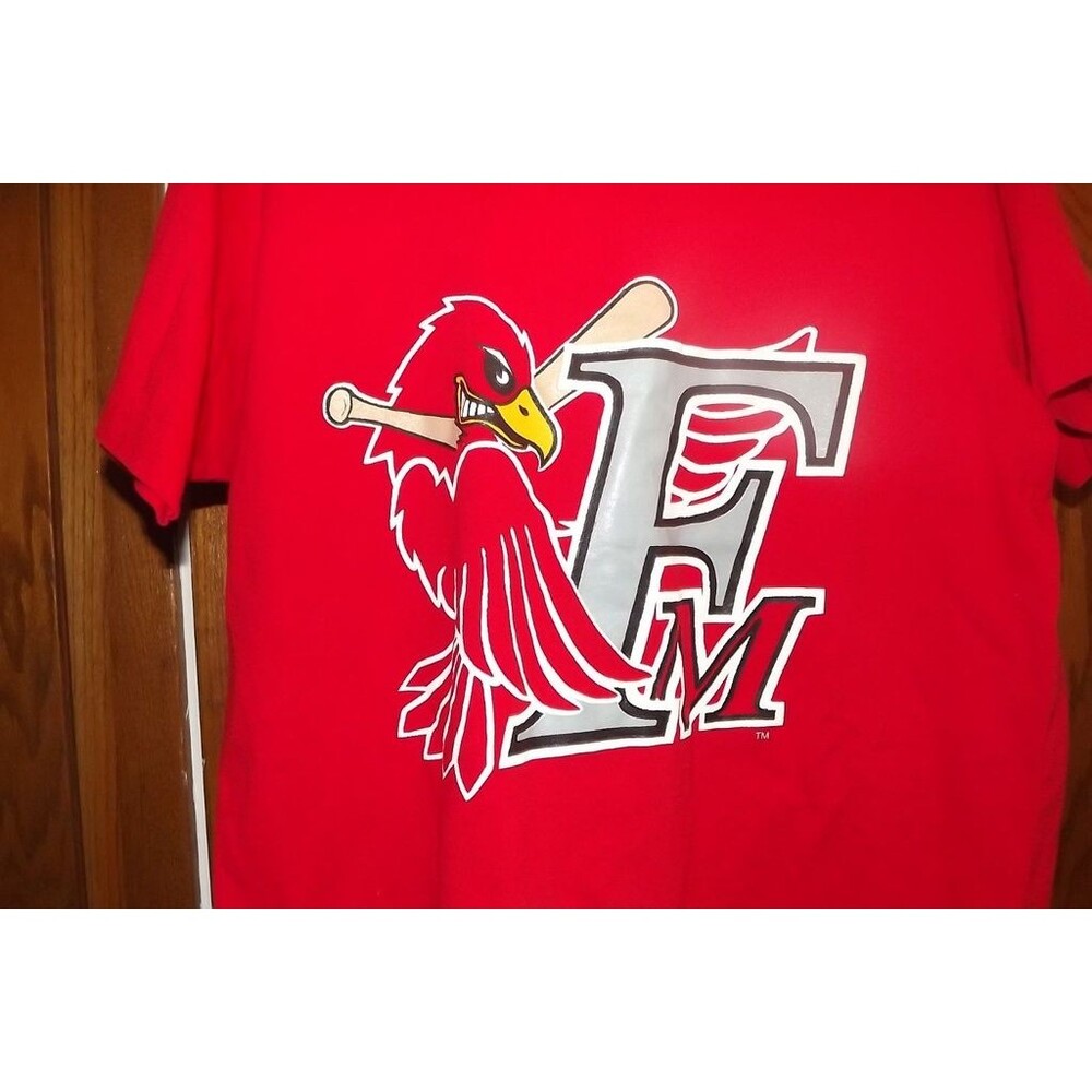 Vtg 1990s Fargo Moorhead Redhawks MLB Graphic T-Shirt Single Stitch Sz XL Dodger